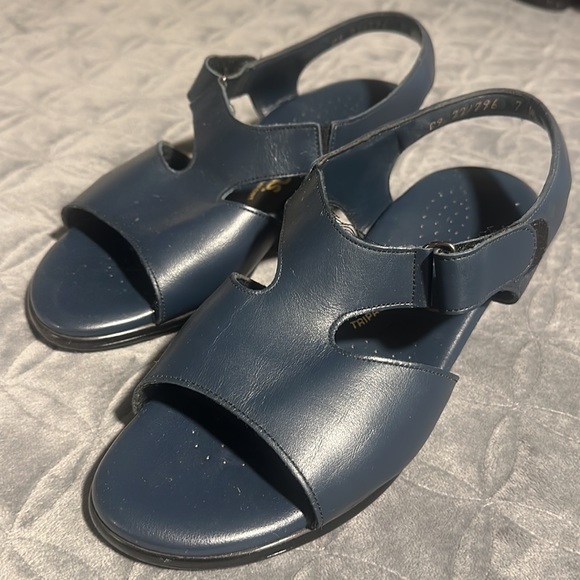 SAS TRIPAD COMFORT SANDALS NAVY BLUE LEATHER - Picture 3 of 5